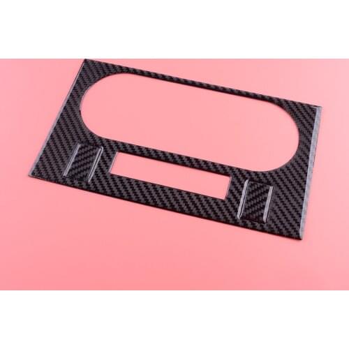 1Set Car Carbon Fiber Front Air Conditioning Panel Trims Covers Fit for Dodge Challenger 2008 2009 2010 2011 2012 2013 2014