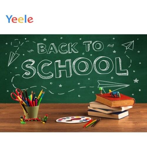 Back To School Students Blackboard Books Child Portrait Photographic Backdrops Custome Photography Backgrounds Photocall Studio