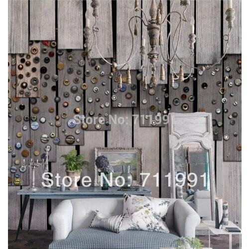 Free shipping custom large murals of the Nordic wood eco-living room-bedroom TV background wall on a Board of nuts
