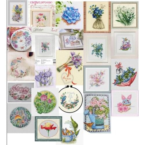 Egypt cotton HCross stitch RS cotton self matched cross stitch non printing hyacinth bobbin Flowers styles more photoes choose