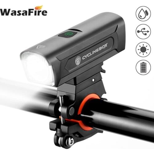 4200mAh Bike Light USB Rechargeable Powerful Bike Headlight 6 Modes LED Bicycle Front Light Flashlight with Mounting Base