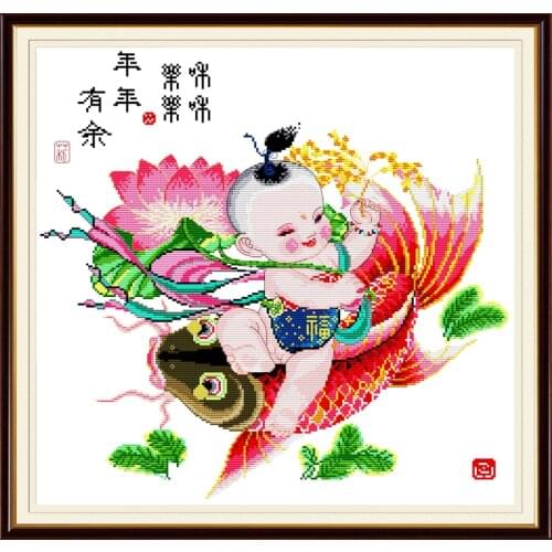 Surplus year after year (2) cross stitch kit print canvas stitching embroidery DIY handmade needlework