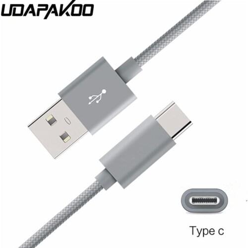 Nylon Braid USB Type C Fast Charger wire USB C 3.1 For Samsung Galaxy s8 s9 Xiaomi a2 mi mix 2 2s 3 mi 5s 6 8 oneplus 6 5 5T 3T
