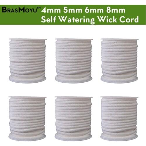 4/5/6/8mm Self Watering Cotton Wick Cord Potted Plant Planting Planter Pot Automatic Slow Release Garden Drip Irrigation System