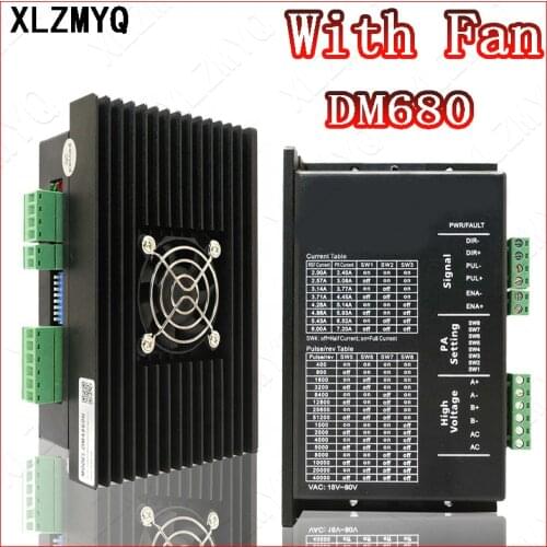 DM860H Stepper motor driver controller DM860 microstep brushless DC stepper motor shell for 57 86 stepper motor Nema23 Nema34