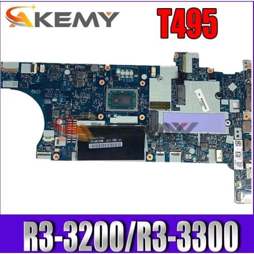 NM-C131 For Lenovo Thinkpad T495 Laptop motherboard With CPU Ryzen R3-3200/R3-3300 8GB-RAM DDR4 100% Fully Tested