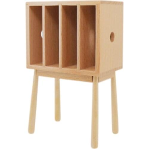 1:12 Scale Dollhouse Miniature Furniture Kids Room Mini Magazine Rack Study Book Shop Living Room Showcase Bedroom Decoration