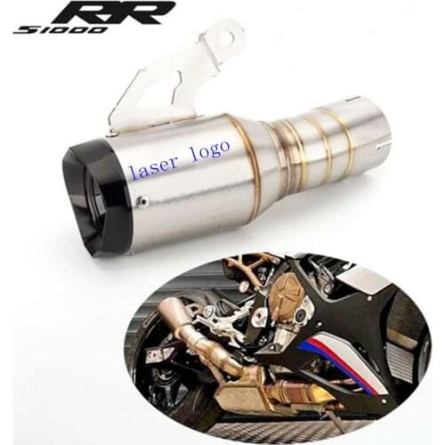 Motorcycle modified S1000RR exhaust pipe muffler and middle link pipe FOR S1000 S1000RR 2019-2021Years exhaust pipe