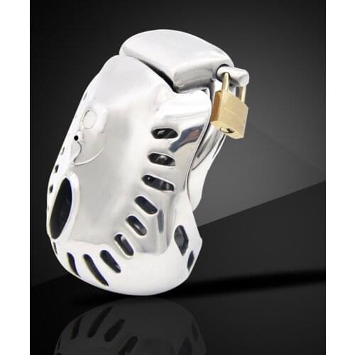 Stainless Steel Fully Restraint Bowl Male Chastity Device Gay Sissy Bdsm Bondage Cock Ring Sex Toys For Men Penis Ring Sleeve