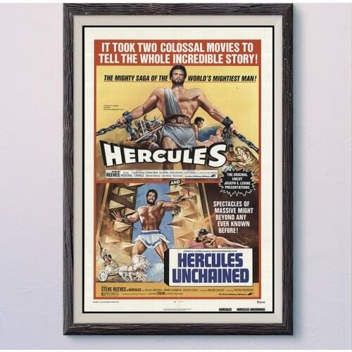 N150 HEECULES Vintage Classic Movie Wall Silk Cloth HD Poster Art Home Decoration Gift