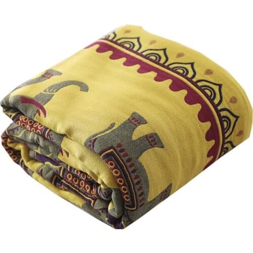 Blanket For Travel Office Single Double Air Condition Bedding Bedspread Soft Blankets Pure Cotton Sofa Blanket Towel Sheet Bed