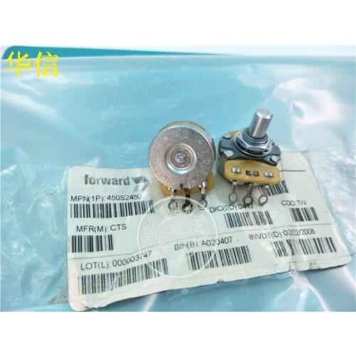 Original new 100% 068306 500K-AUD import single potentiometer 500K handle long 16MM round shaft (SWITCH)