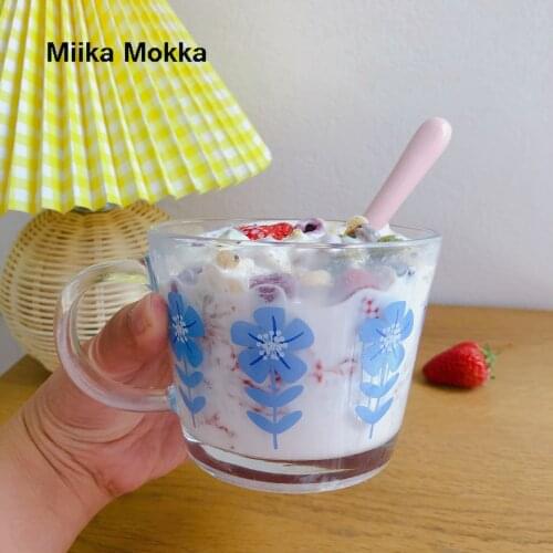 Oatmeal Breakfast Large Capacity Glass Bowl Water Cup with Lid Clear Fruit Salad Milk Household Kitchen Food Storage Container