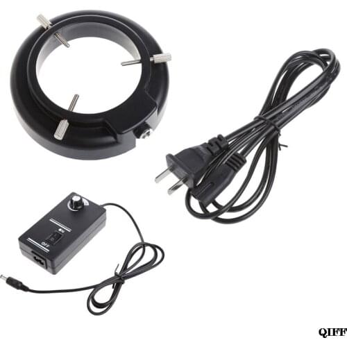56 LED Adjustable Ring Light illuminator Lamp For STEREO ZOOM Microscope