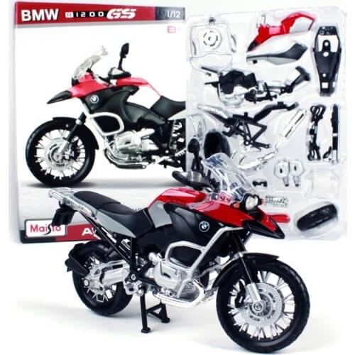 Maisto 1:12 R1200GS S1000 RR HONDA CRF 450 R Assemble DIY Motorcycle Bike Model Toy For Kids Gift Collection New Original Box