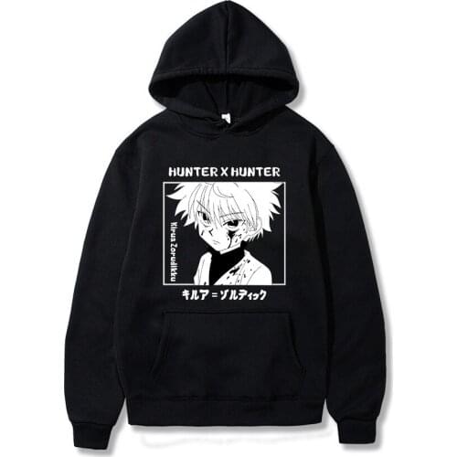 Anime Hunter X Hunter Printing Hoodie Men Harakuju Hoodies Killua Zoldyck Women Tops Long Sleeve Manga Pullover Kpop Clothes