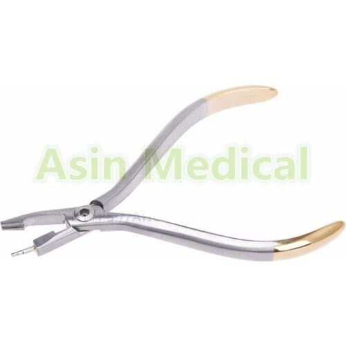 Trapezoidal half - moon stainless steel orthodontic pliers inlaid tungsten steel Omega curve ladder pliers