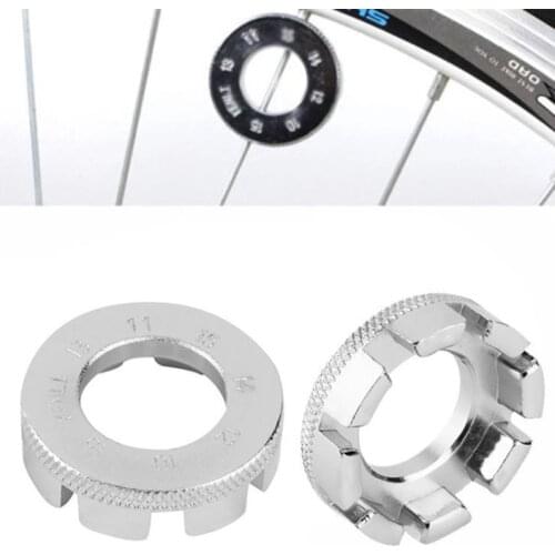 Bicycle Spoke Nipple Wrench 8 Way Groove Bike Wheel Rim Adjuster Spanner Galvanized Repair Service Tool Key