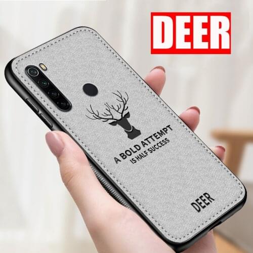 Back Cover Fabric Cloth Phone Cases Mi 10 A2 A3 POCO X3 NFC M3 10T LITE 10 Soft Deer For XiaoMi Mi 8 9 SE Lite 9T Mi Note 10 Pro