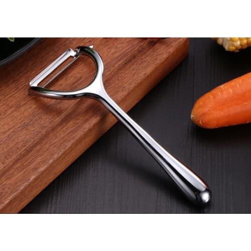 1PC Fruit Vegetable Peeler Zinc Alloy Potato Peeler Zester Sharp Serrated Blade Apple Carrot Peeler Slicer Grater OK 0736