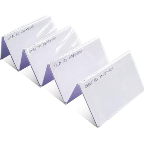 10pcs/Lot 125KHZ RFID Card, 0.8mm TK4100 EM4100 Proximity IC Read Smart Cards For Access Control System, Unwritable Uncopiable
