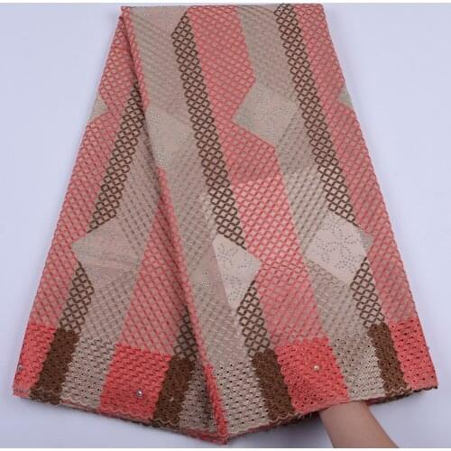 African Laces Fabrics High Quality Cotton Lace For Men Women Cotton Dry Lace Fabric Swiss Voile Lace In Switzerland 5 Yards 1685