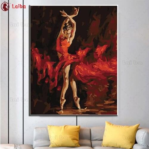 Diamond painting Abstract art, ballerina 5d diy handmade embroidery kit full square/round drill home decor