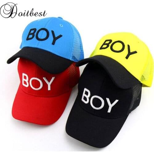 Doitbest Korea Child Hip Hop Baseball Cap Summer embroidery BOY kids Sun Hat mesh Boys Girls snapback Caps for 2 to 8 years old