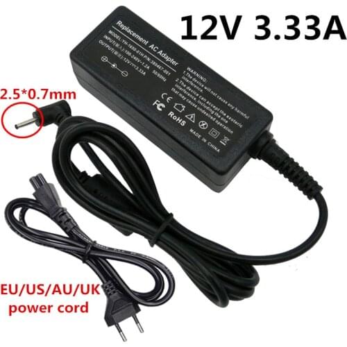12V 3.33A Power Adapter Supply Replacement AC Adaptor 12 Volt Charger DC 2.5*0.7mm For Samsung EU US UK AU Plug