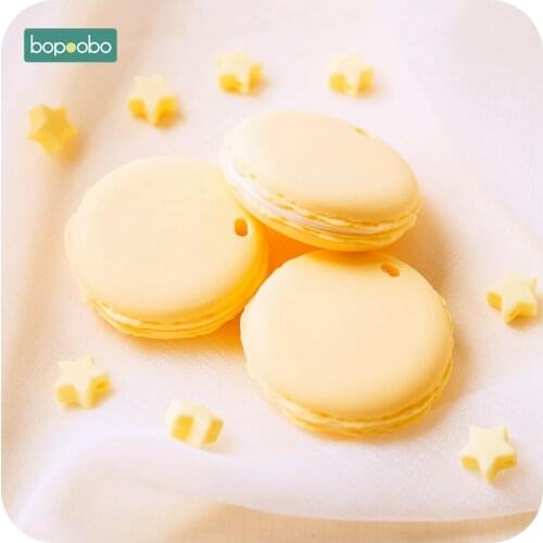 Bopoobo 1pc Baby Teethers Silicone Cookies Chewable BPA Free Rodent Teething Tiny Rod Food Grade Silicone Teether Baby Products