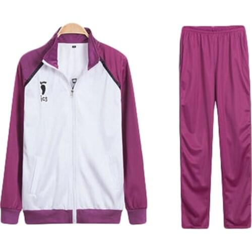 Brdwn Haikyuu Shiratorizawa Gakuen Koukou High School Ushijima Wakatoshi Tendo Satori. Cosplay Volleyball Uniform (Top+pants)