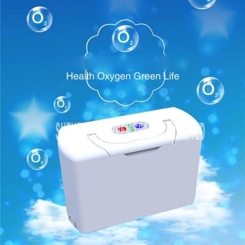 Two batteries Genuine Portable Oxygen Concentrator home travel with car recharger AC100V-240V /DC12V-16.8V oxygen generator