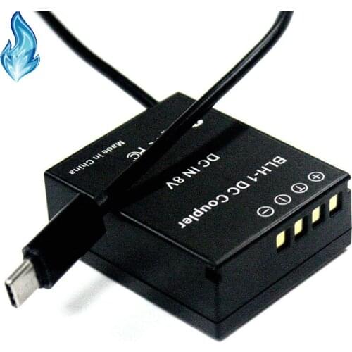 Type C Cable to PS-BLH-1 Dummy Battery PS-BLH1 DC Coupler for Digital Cameras EM1 MARK II EM1-2 EM1 Mark 2