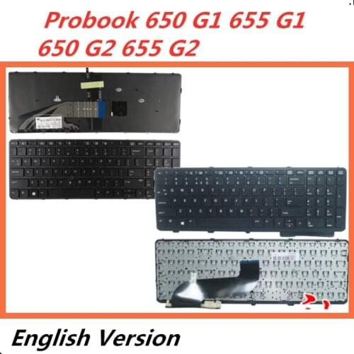 Laptop English Keyboard For HP Probook 650 G1 655 G1/650 G2 655 G2 Notebook Replacement layout Keyboard