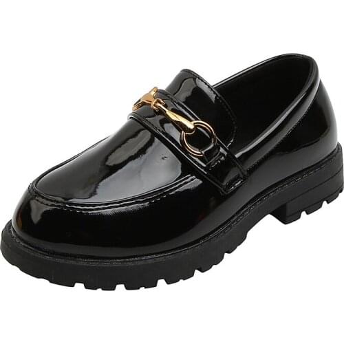 New Childrens Leather Shoes Retro Baby Toddler Shoes Boys & Girls Dance Fashion For Kids Size 21-36