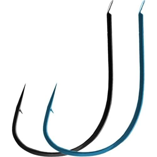 50pcs/lot stream hooks super light very fine fishhooks fishing High Carbon Steel barbed Freshwater red Earth worms stream