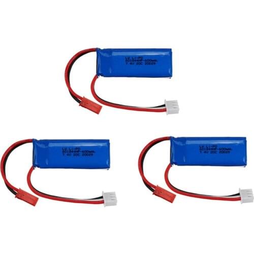 For WLtoys K969 Battery 7.4V 600mAh 20C Lipo Battery for WLtoys K969 K979 K989 K999 P929 P939 RC Car Parts 2s 7.4v Battery