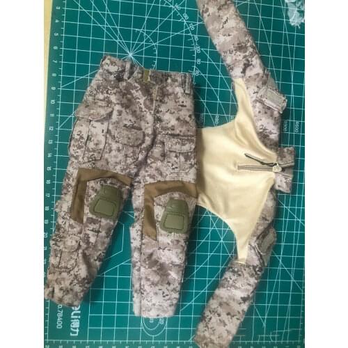 1/6 Scale Soldier Camouflage Combat Uniform Model for 12" Male Action Figure