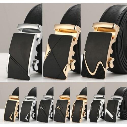 Peikong Famous Brand Belt fashion Men Top Quality Genuine Luxury Leather Belts man high for MenStrap Male Metal Automatic Buckle