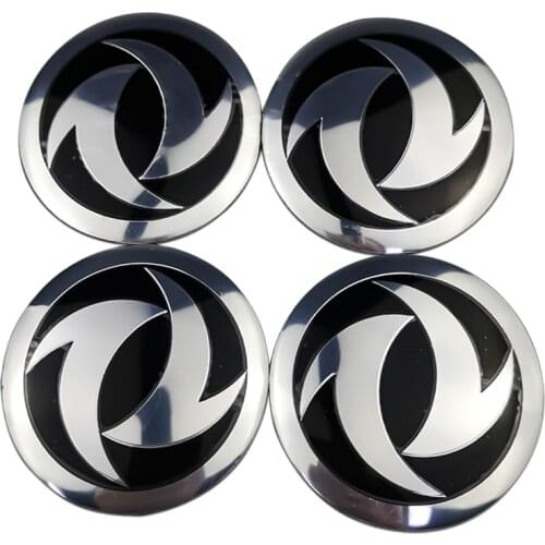 4PCS 56mm Sticker For Dongfeng Logo Car Wheel Center Hub Cap Emblem Badge Decal Auto Accessories Durable Waterproof Decoration