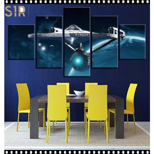 Wall Painting Canvas Printing HD Classic Movie Animation 5 Panel Home Decoration Template Living Room Poster Anime Decor Hero