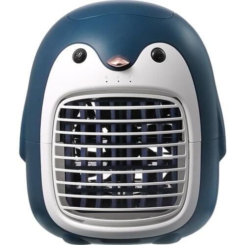 Penguin USB Desk Mini Fan Portable Air Cooler Fan Air Conditioner Desktop Air Cooling Fan Humidifier Purifier For Office Bedroom