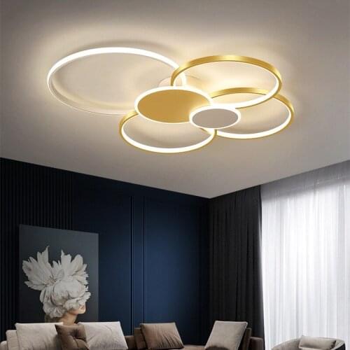 Nordic Led Bedroom Ceiling Lamp Simple Post-modern Room Whole House Package Net Celebrity Home Atmospheric Living Room Lamps