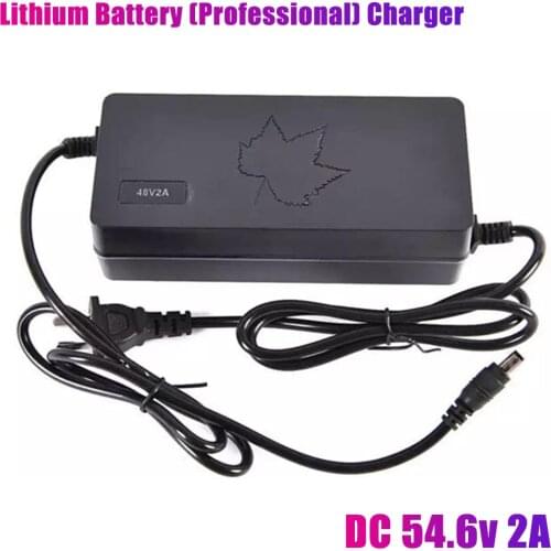 Original Electric Car Scooter 48V2A Universal Lithium Battery Charger Charging Connector DC2.5MM Electric Bicycle Smart Charger
