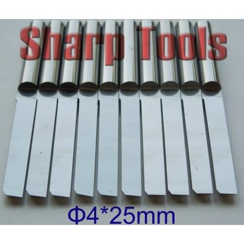 4*25mm Single Flute Straight Mill Router Bits Tungsten Carbide Cutters, FAST Wood Cutting Tools for CNC Router Milling Engraving