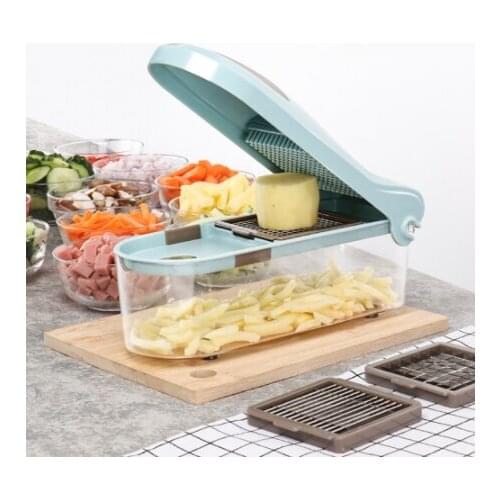 Manual Vegetable Fruit Presser Chopper Slicer Mandoline Cutter 3 Dicing Blades Potato Garlic Peeler Grater Dicer Kitchen Tools