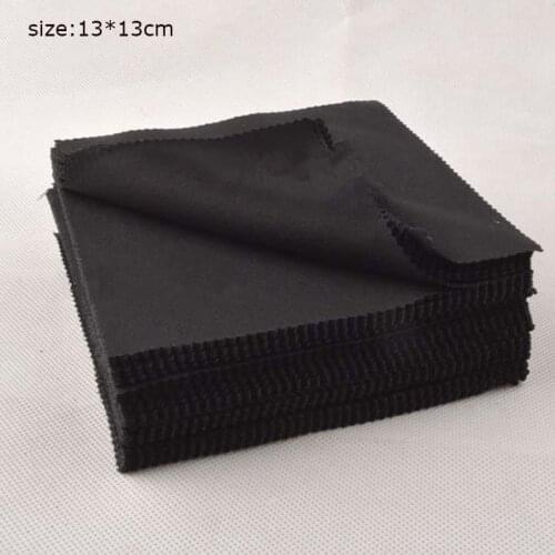 100PCS 13x13cm Black Microfiber Sunglasses Cloth Reading Glasses Lens Cleaner Cloth For Eyeglasses Case Glasses