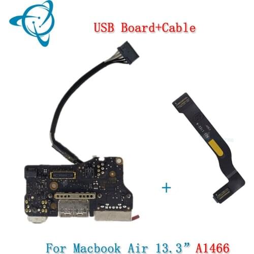 Shenyan Laptop A1466 I/O USB Power Audio Board 820-3455-A For MacBook Air 13" 821-1722-A USB Board Cable 2013-2015 Year