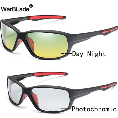 WarBlade Men Polarized Photochromic Sun glasses Car Driver Day Night Glasses Driving Night Vision Goggles Anti-glare Sunglasses