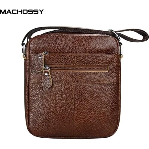Men bag genuine leather crossbody messenger bags mens shoulder men bag flap zipper vintage coffee crossbody bag
